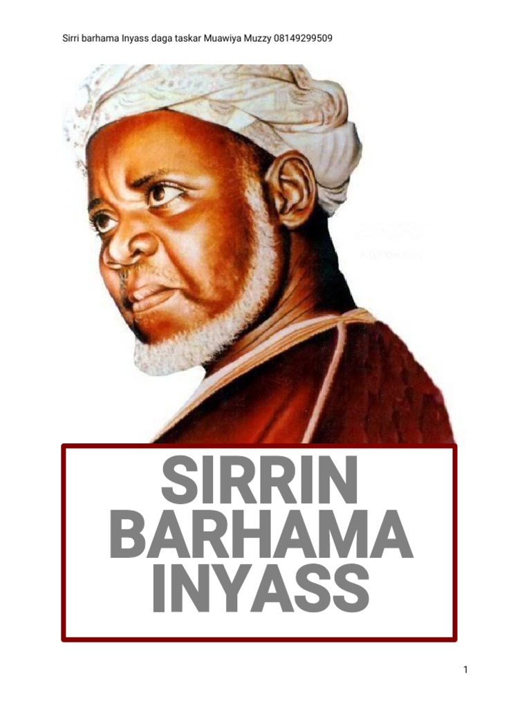 Sirrin Barhama Inyass: Jagora da Magani | PDF