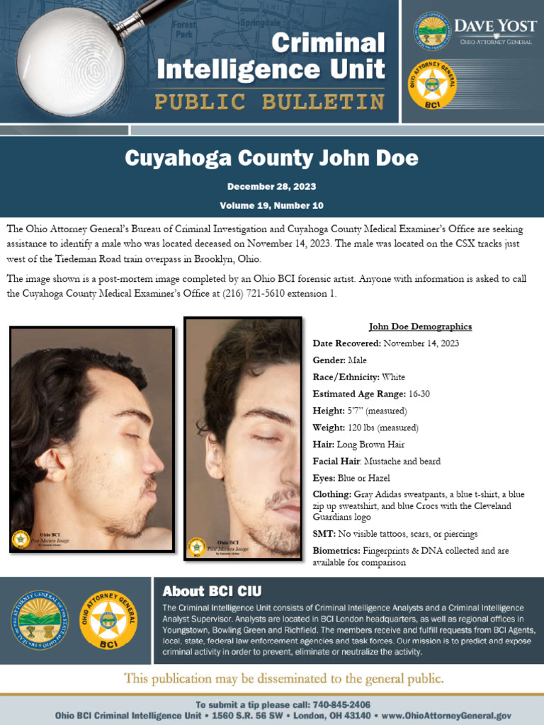 Volume 19 10 Cuyahoga County John Doe | PDF | Criminology | Forensic ...