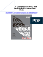 Principles of Economics Australia and New Zealand 6th Edition Gans Test Bank