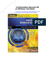 Principles of Information Security 5th Edition Whitman Test Bank