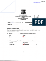 2022 P3 English Diagnostic Assessment 1 Rosyth