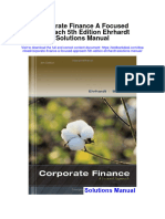 Corporate Finance A Focused Approach 5th Edition Ehrhardt Solutions Manual