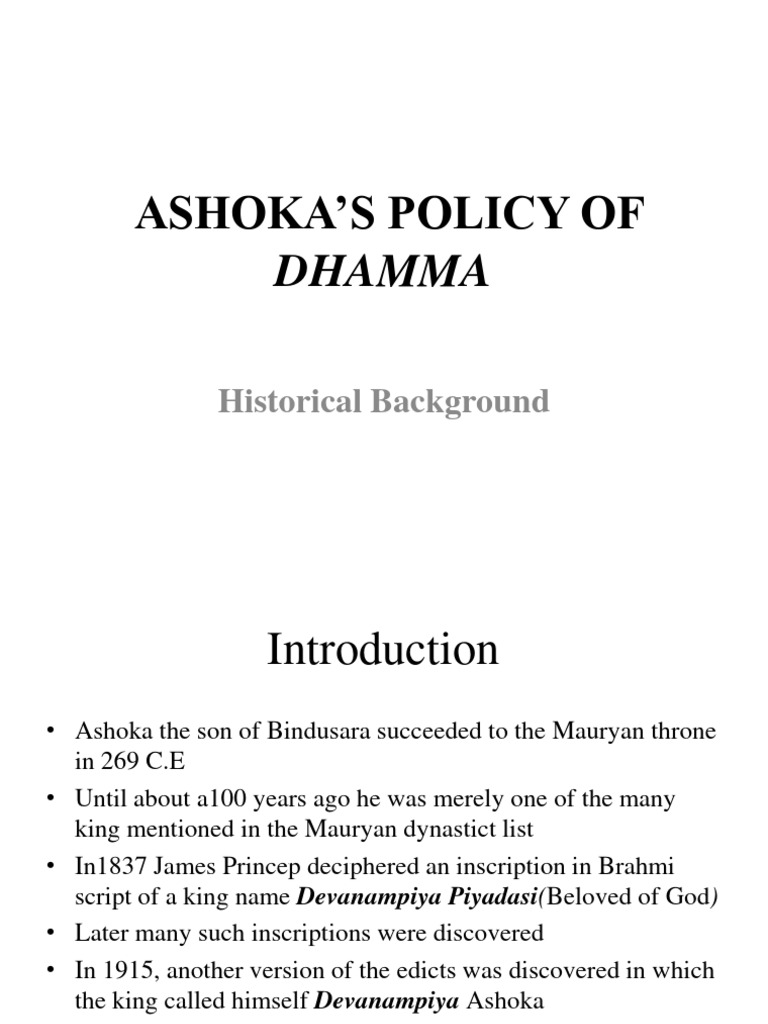 Ashoka Dhamma PDF Ashoka Indian Religions
