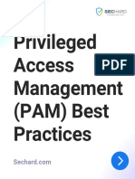 Privileged Access Management (PAM) Best Practices