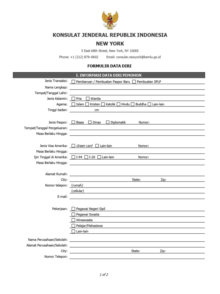 Permohonan Perpanjang Paspor PDF