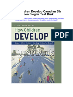 How Children Develop Canadian 5th Edition Siegler Test Bank