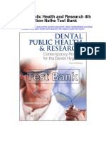Dental Public Health and Research 4th Edition Nathe Test Bank