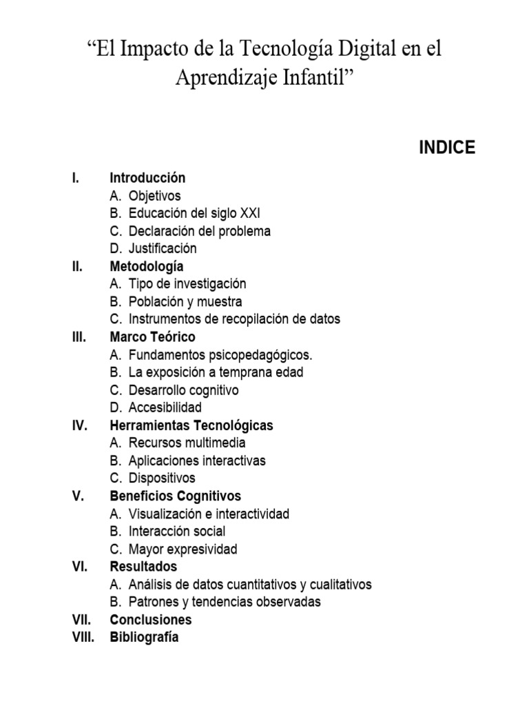El Impacto de La Tecnología Digital en El Aprendizaje Infantil | PDF ...