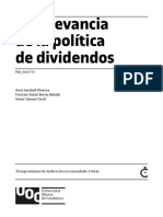 La Relevancia de La Politica de Dividendos