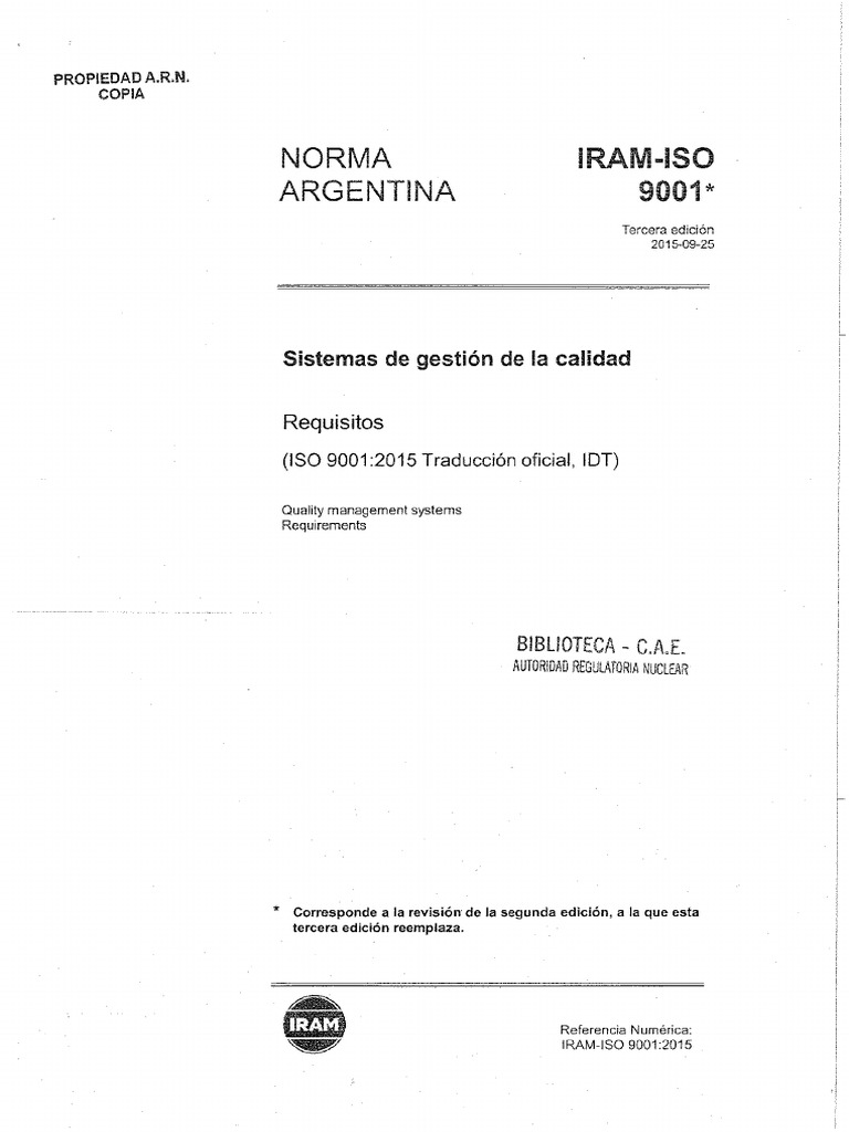 Norma ISO 9001-2015 | PDF