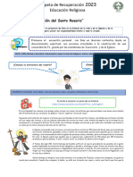 5to Grado Carpeta de Recuperación Religión