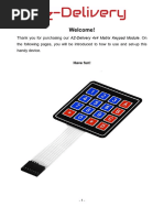 4x4 Matrix Blue Keypad - EN