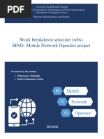 Wbs-Projet Mobile Network Operetor