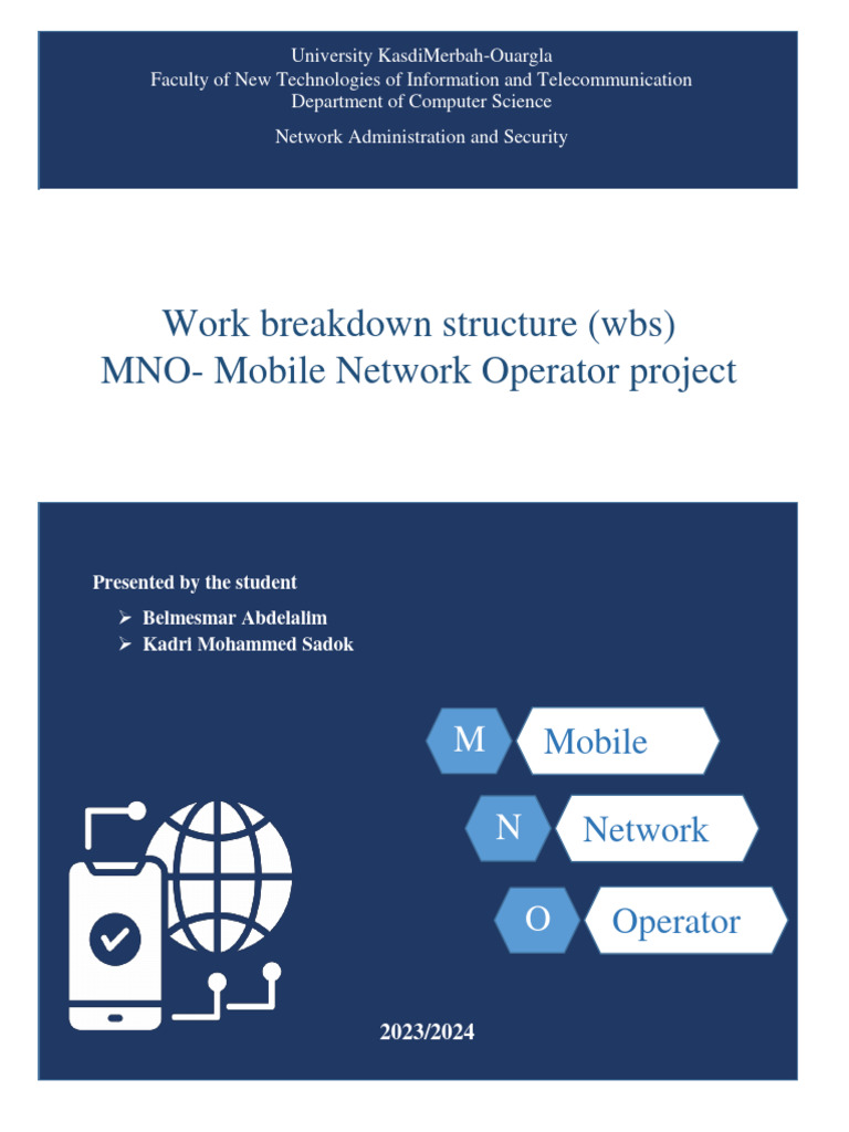 Wbs projet mobile network operetor pdf computer network customer