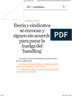 Iberia y Sindicatos Se Enrocan y Siguen Sin Acuerdo para Parar La Huelga Del 'Handling'