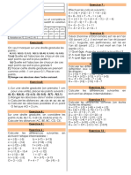 Nombres Relatifs Addition Et Soustraction Exercices Non Corriges 1 Ma