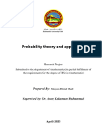Probability Theory and Application - Maryam Dlshad Shakr