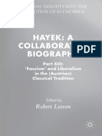 Leeson, Robert. Hayek A Collaborative Biography Part XIII - Fascism and Liberalism in The - Austrian - Classical Tradition