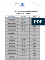 La Liste Des Enseignants - 0