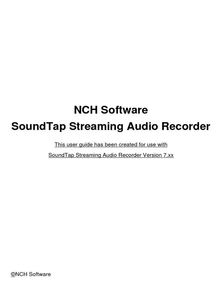 SoundTap Audio Recorder User Guide | PDF