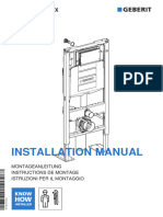 Installation Manual: Geberit Duofix