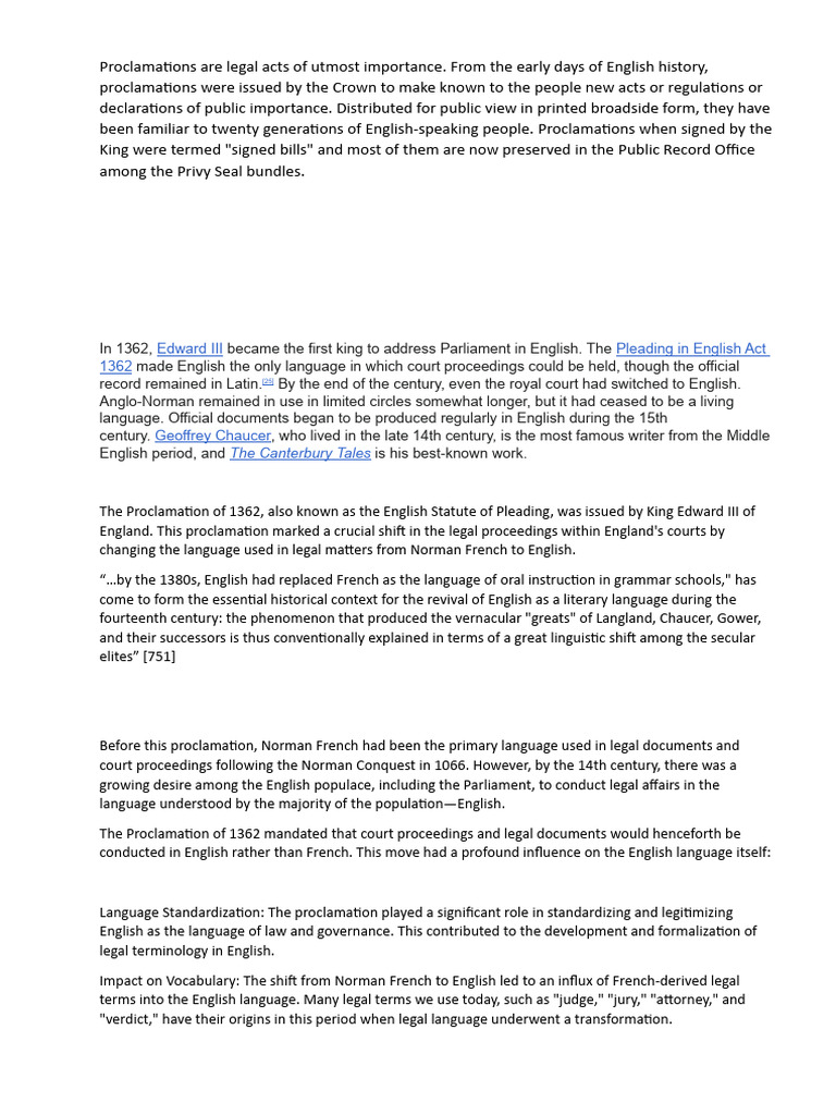 THE LONDON PROCLAMATION - Drul, Kumlyk | PDF | English Language ...