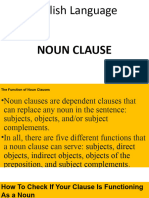 Noun Clauses