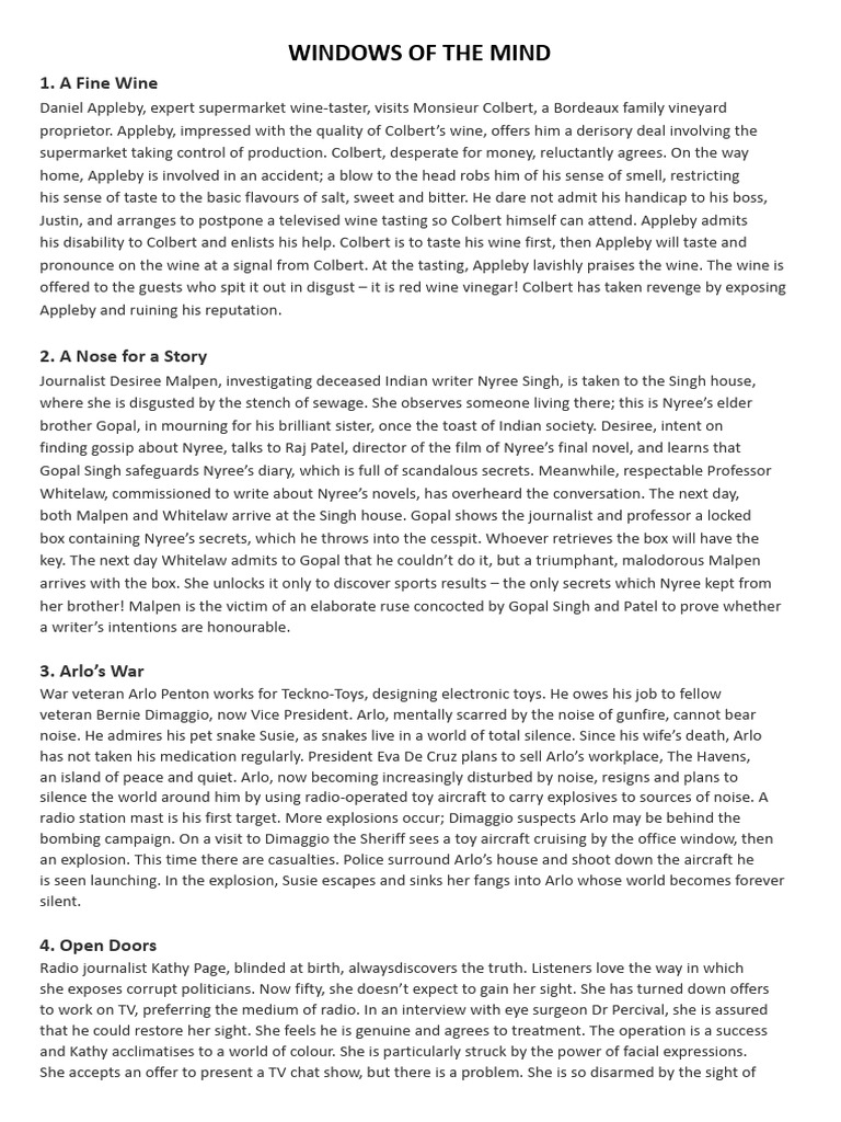 Windows Of The Mind Pdf