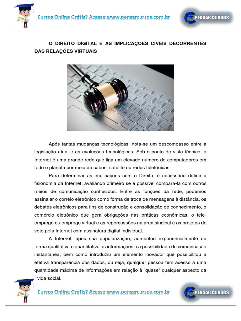 Propriedade Intelectual e Direito Digital | PDF