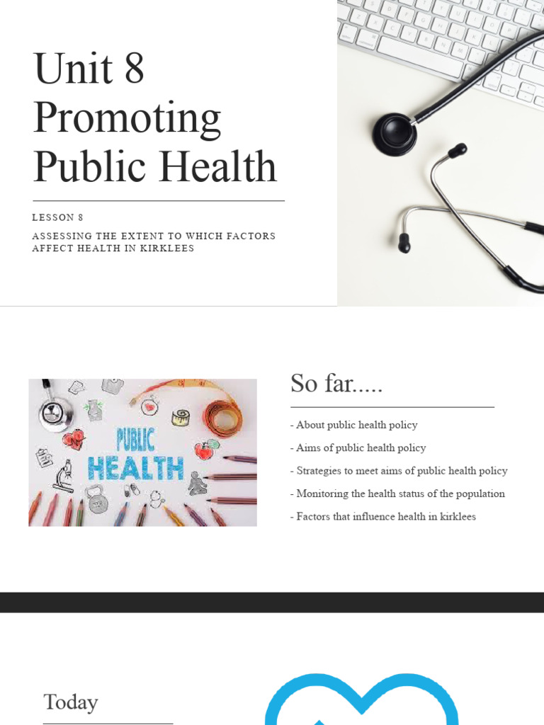 Lesson 8 Extent of Factors Affecting Health in Kirklees PDF