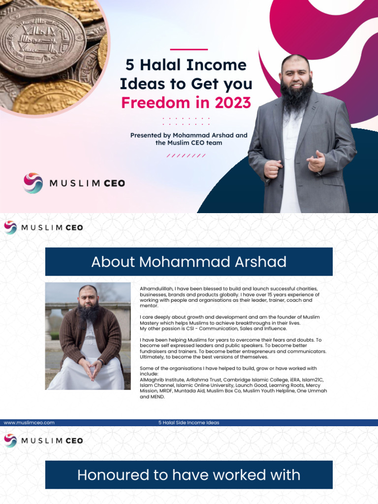 5 Halal Income Ideas for 2023 | PDF | Money | Profit (Economics)