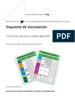 Esquema de Vacunación - Secretaría de Salud - Gobierno - Gob - MX