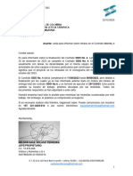 Asunto: Carta para Informar Sobre Retraso en El Contrato ODO No. 4