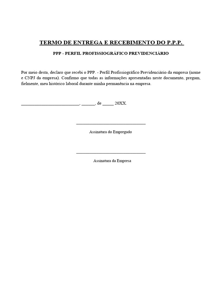 PPP+ +Modelo+de+Recibo+de+Entrega+ | PDF