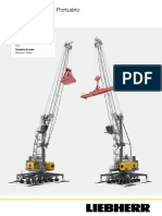 Liebherr LHM 180 Mobile Harbour Crane Datasheet Portugese