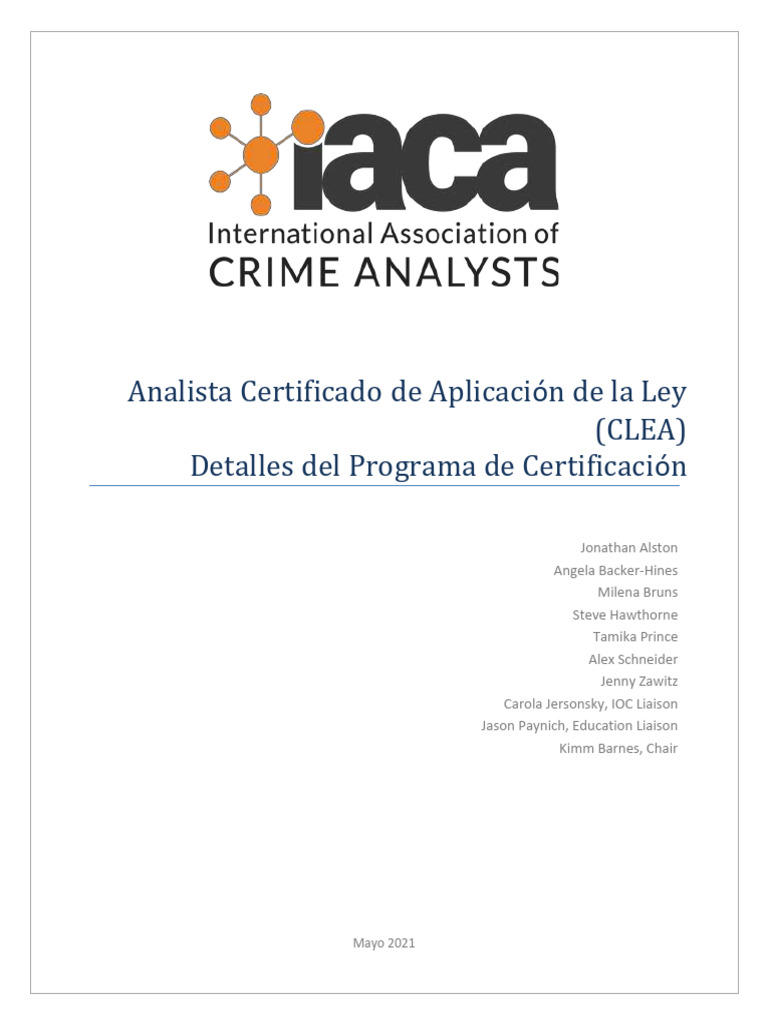 Es 2021-CLEA Program Outline | PDF