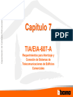 Capítulo 7 TIA - EIA-607-A Requerimientos para Aterrizaje y Conexión de Sistemas de Telecomunicaciones de Edificios Comerciales
