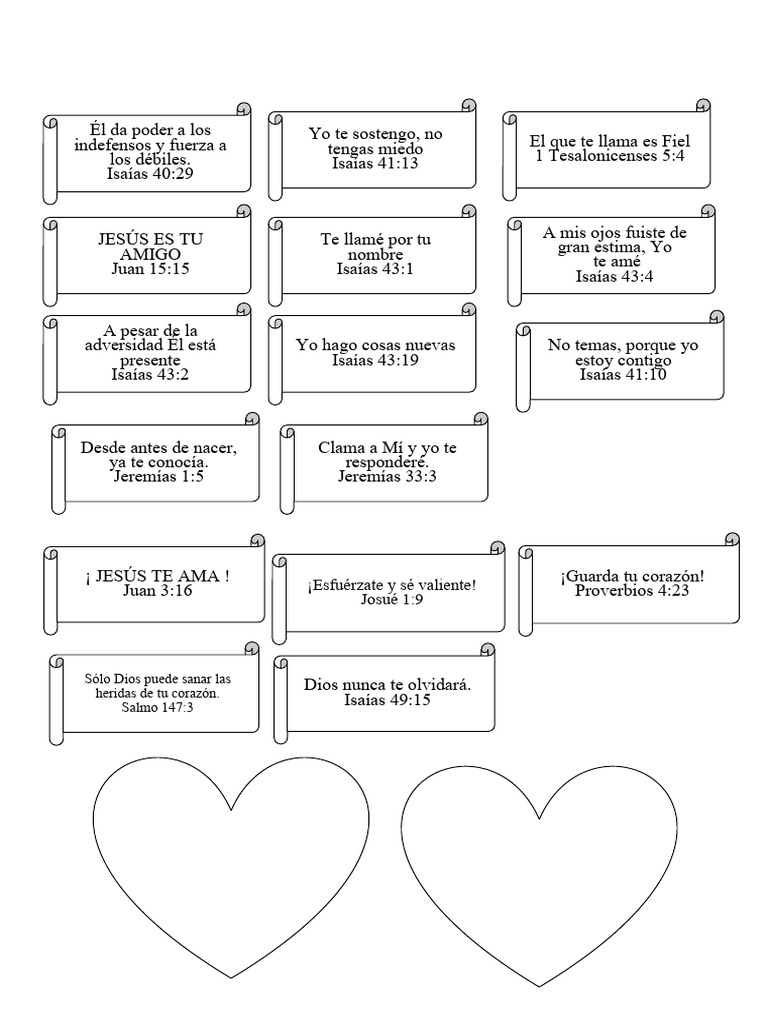 Promesas De Dios Y Moldes Para Recortar Pdf