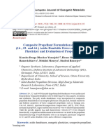 Composite Propellant Formulation of