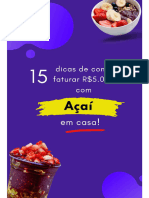 15 dicas de como faturar 5mil com açaí 