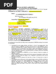 Master - SECURITY AGREEMENT-COMMERCIAL