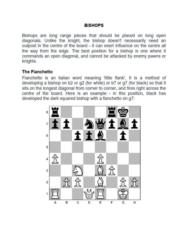 13 Bishop Development Pdf Competitive Games Traditional Board Games