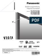 Manual Panasonic Viera TX-P37/42/50X10E DE