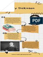 Poetry of Emily Dickinson Yellow and White Doodle Project Infographics