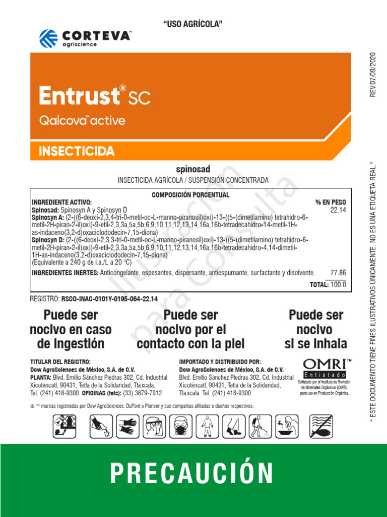 Entrust SC - Mex CTV - Etiqueta Web - 07 Sep 2020 | PDF | Agua | Residuos