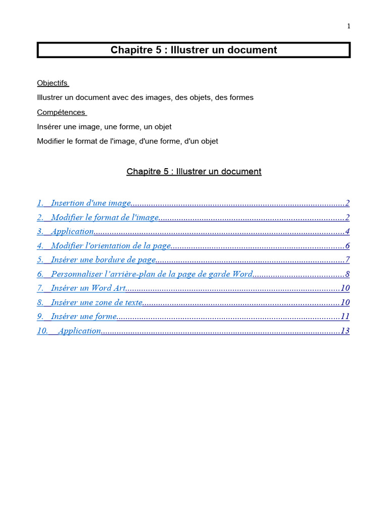 Illustrer un Document Word: Guide Complet | PDF | Microsoft Word | Mise ...