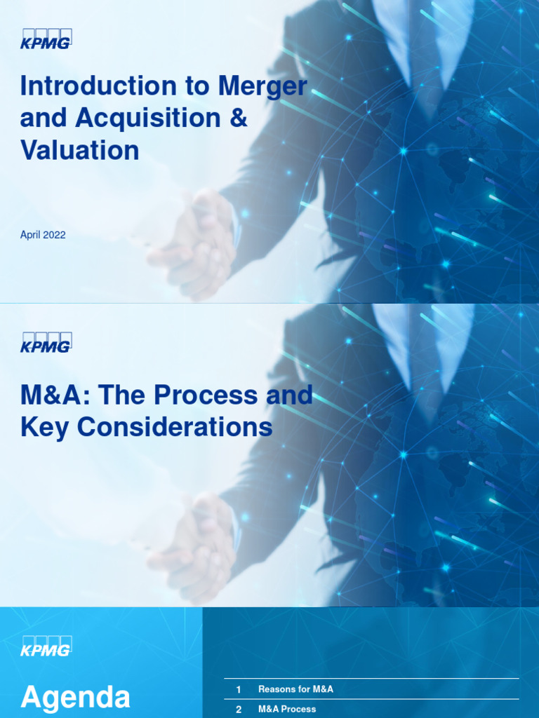 M&A Overview and Valuation Insights | PDF | Mergers And Acquisitions ...