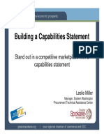 Building A Capabilities Statements WA PTAC 2012