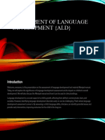 Assessment of Language Development (Ald)