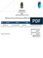 Relação Dos Voluntários Que Obtiveram Parecer Na INSPSAU, Realizada Por Decisão Judicial
